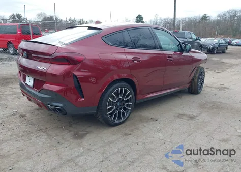 2024 BMW X6 M60I из США, поврежденный, VIN 5UX43EX03R9V90312